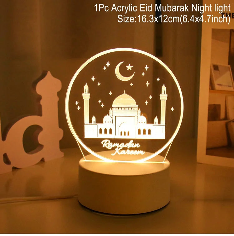 Islamic Night Light - Eid & Ramadan Decoration