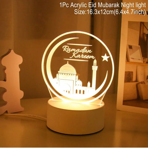 Islamic Night Light - Eid & Ramadan Decoration