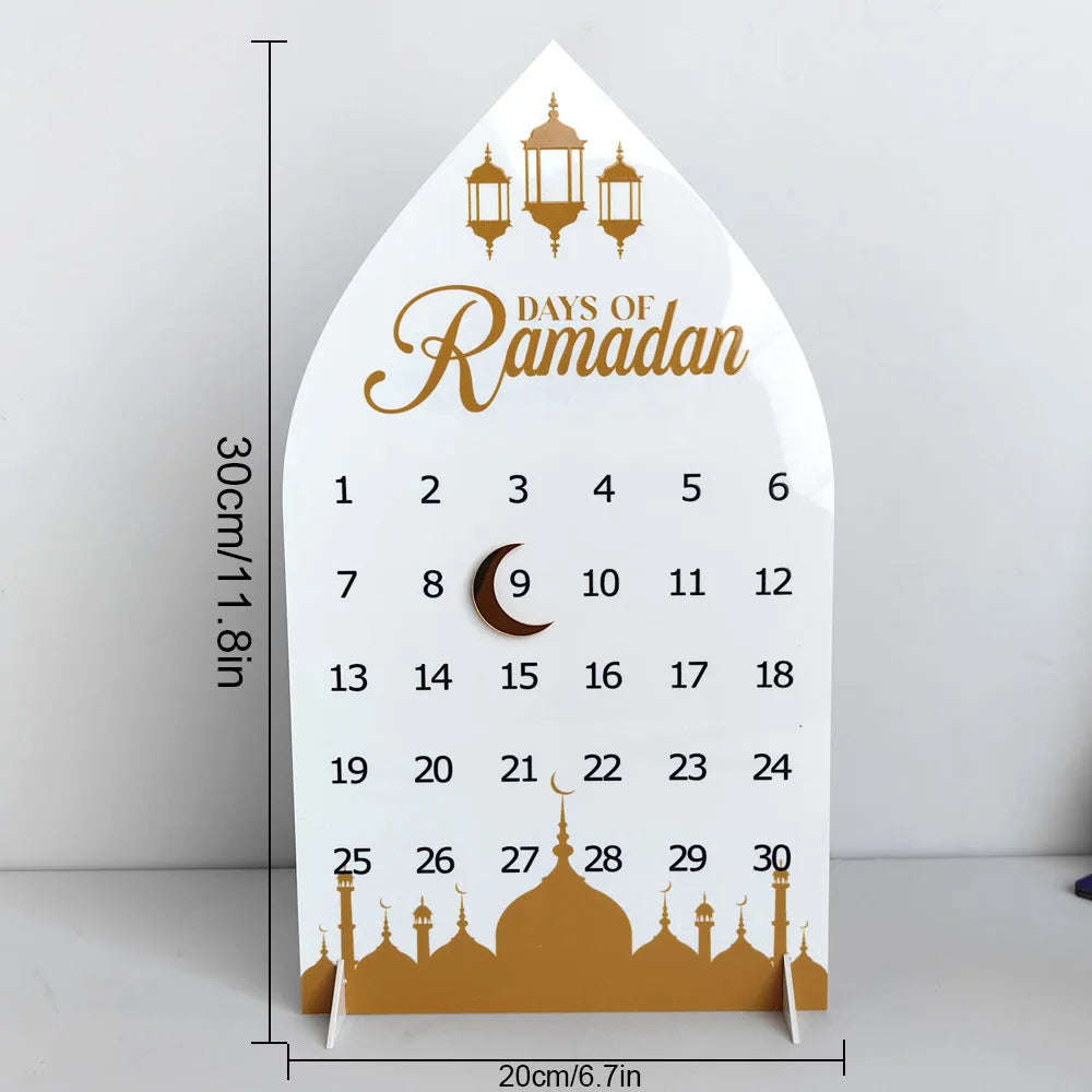 Ramadan Countdown Calendar with Moon Slider