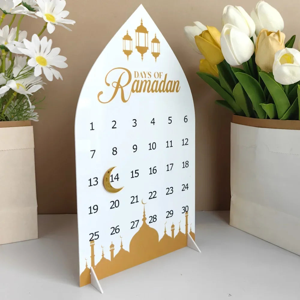 Ramadan Countdown Calendar with Moon Slider